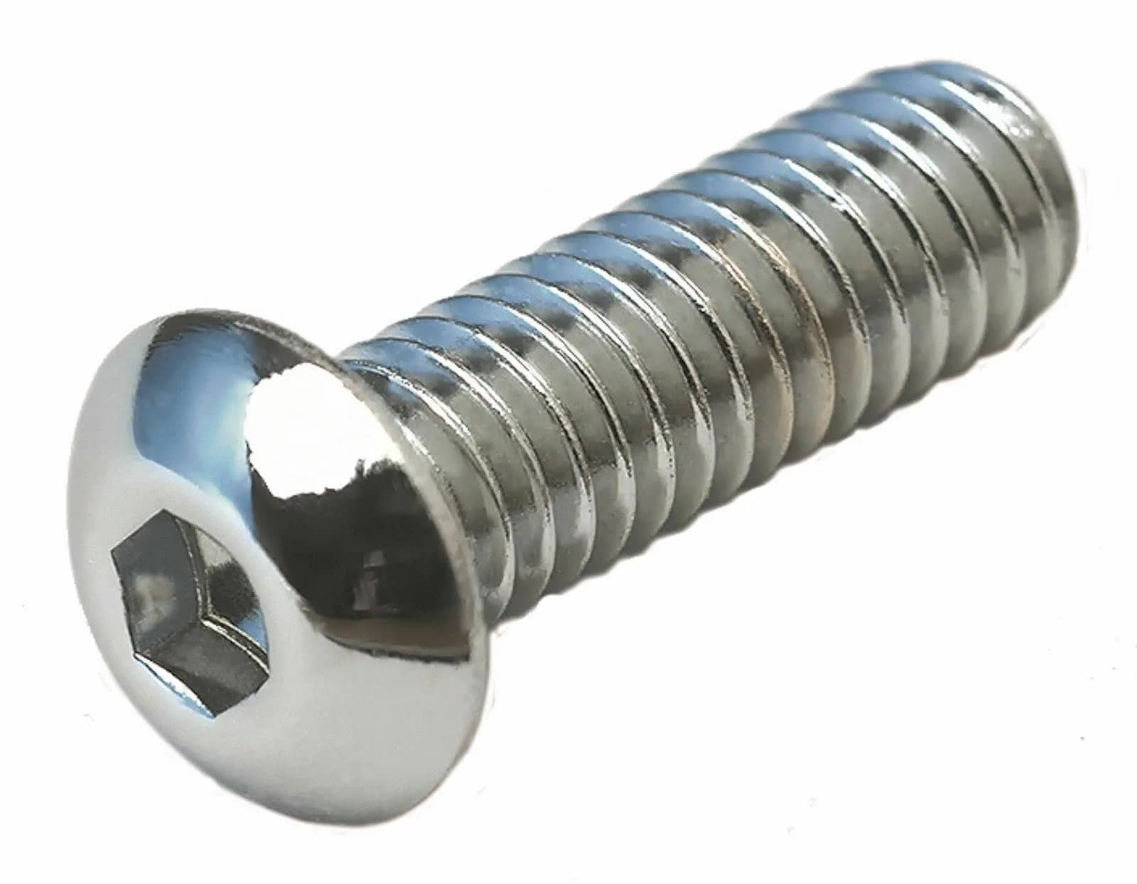 Винт DIN 7380-1 (ISO) A2 M 3*8/8 полукр/гол. внутр/шестигранник