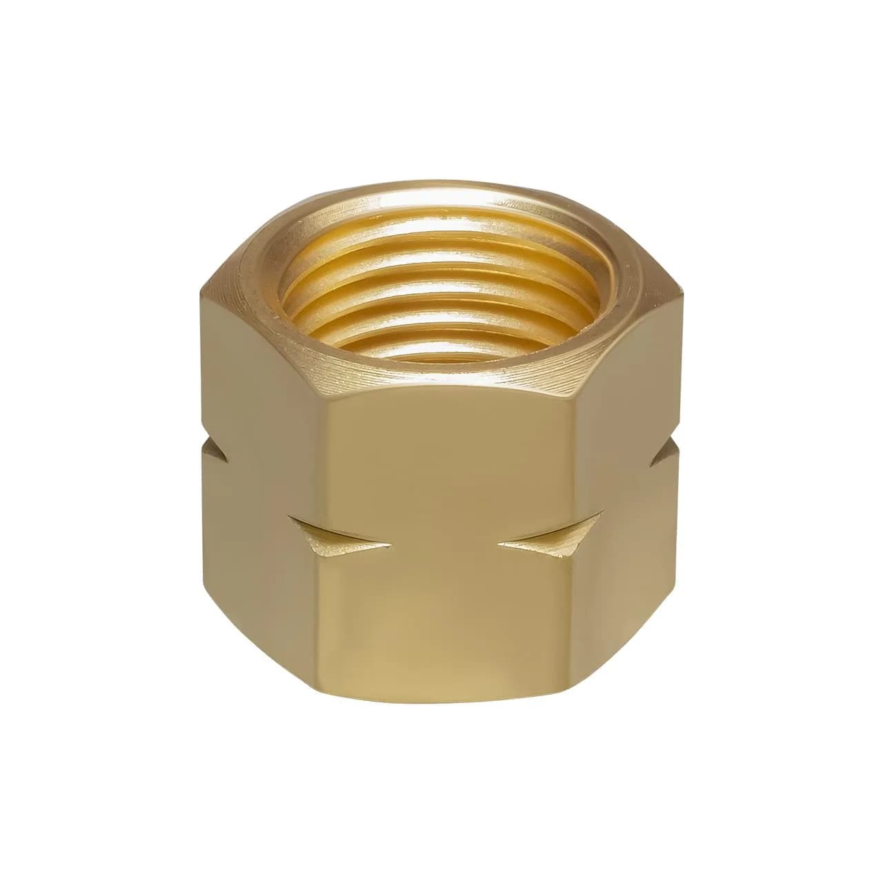 Гайка правая для резака Р3 62-3F, РЗУ 62-3F (9/16"-20 UNF-I H), латунь